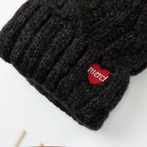 Stylish Soft Knitted Wool Style Embroidered Winter Caps