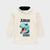 Premium Quality Off-White Pull-Over "Jurassic" Printed Fleece Hoodie For Kids (000025)