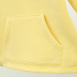 Premium Quality Yellow Pull-Over "PokeMon" Printed Fleece Hoodie For Kids (000028)