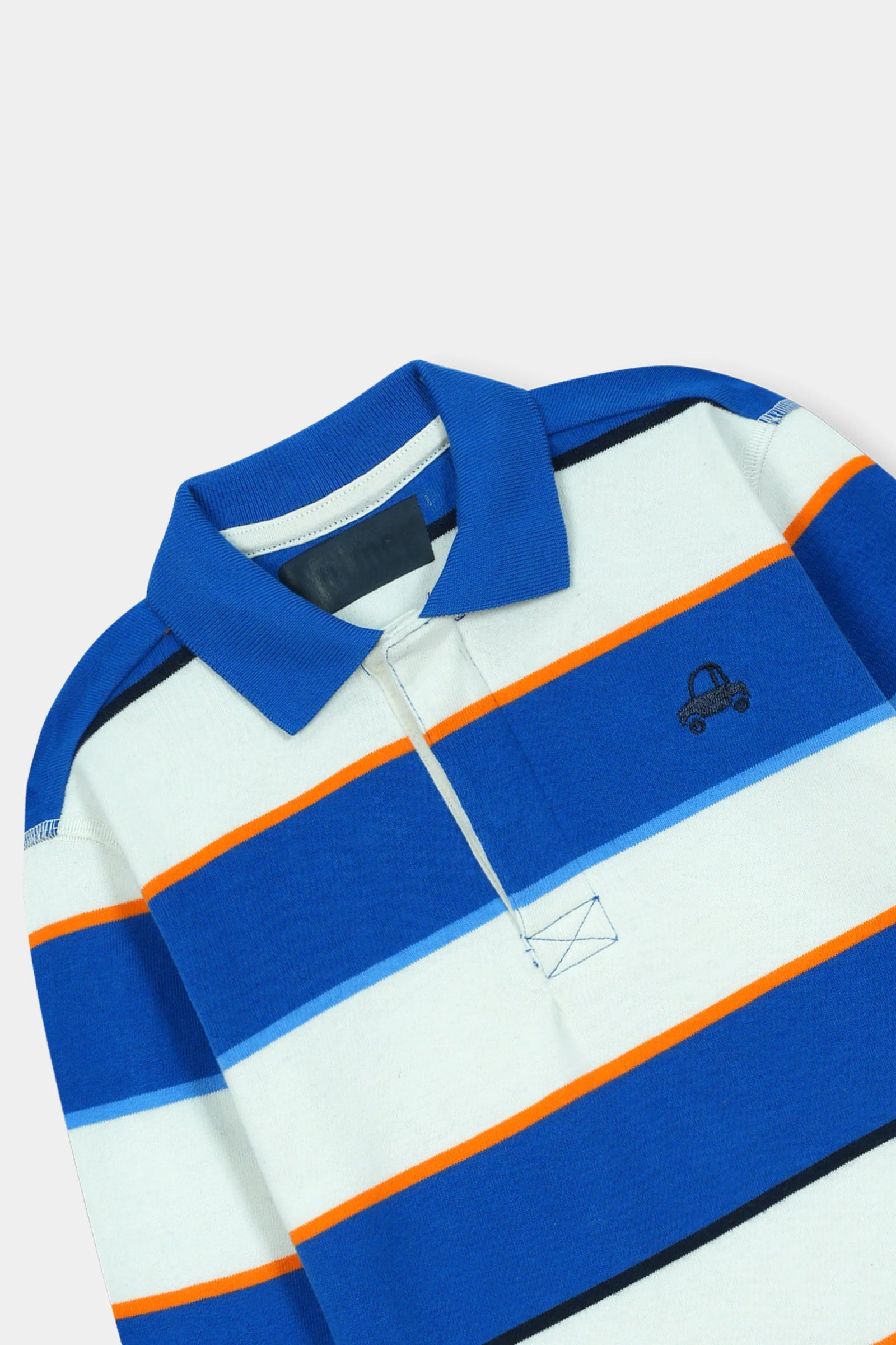 Polo Stripe Tee with Side Car Logo