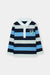 Here for Fun Striped Polo Tee