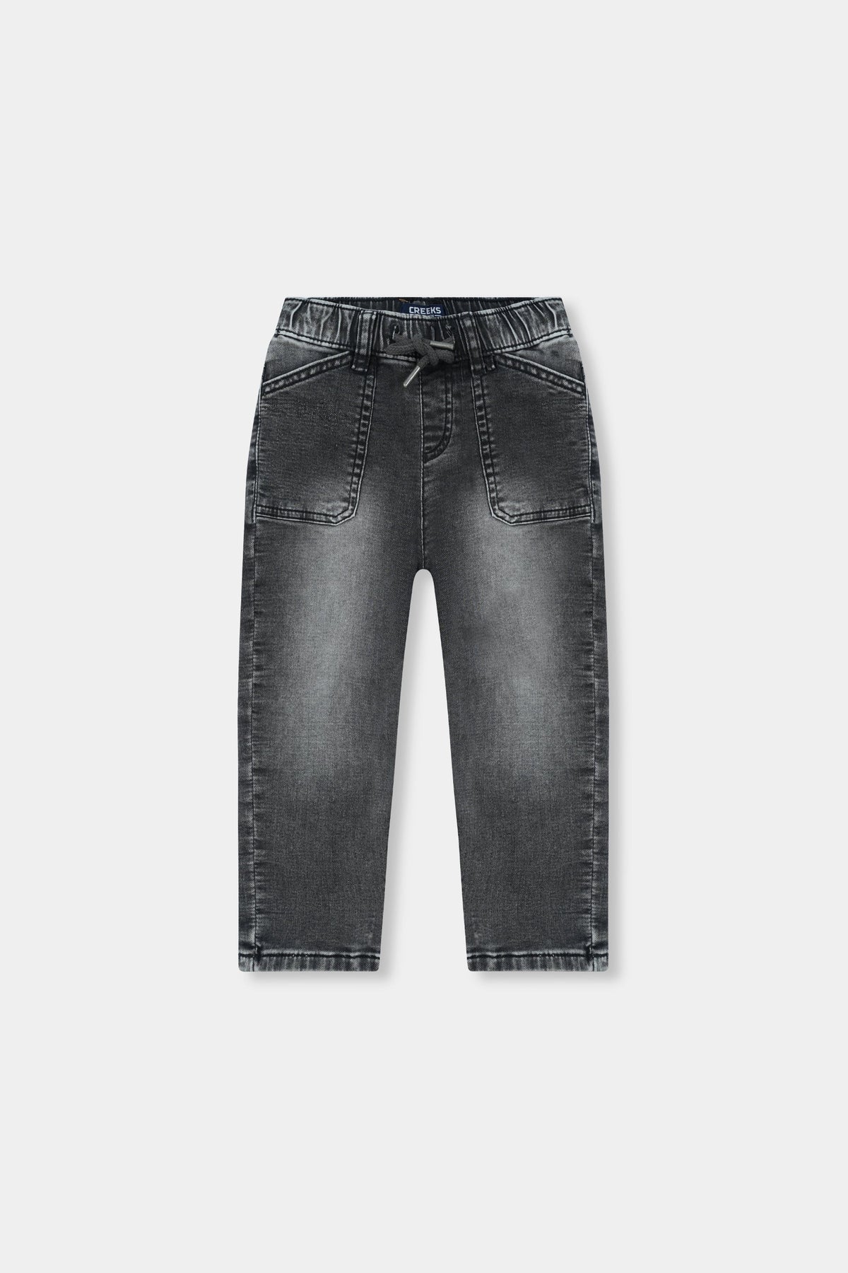 Kids&#39; Washed Black Jogger Jeans