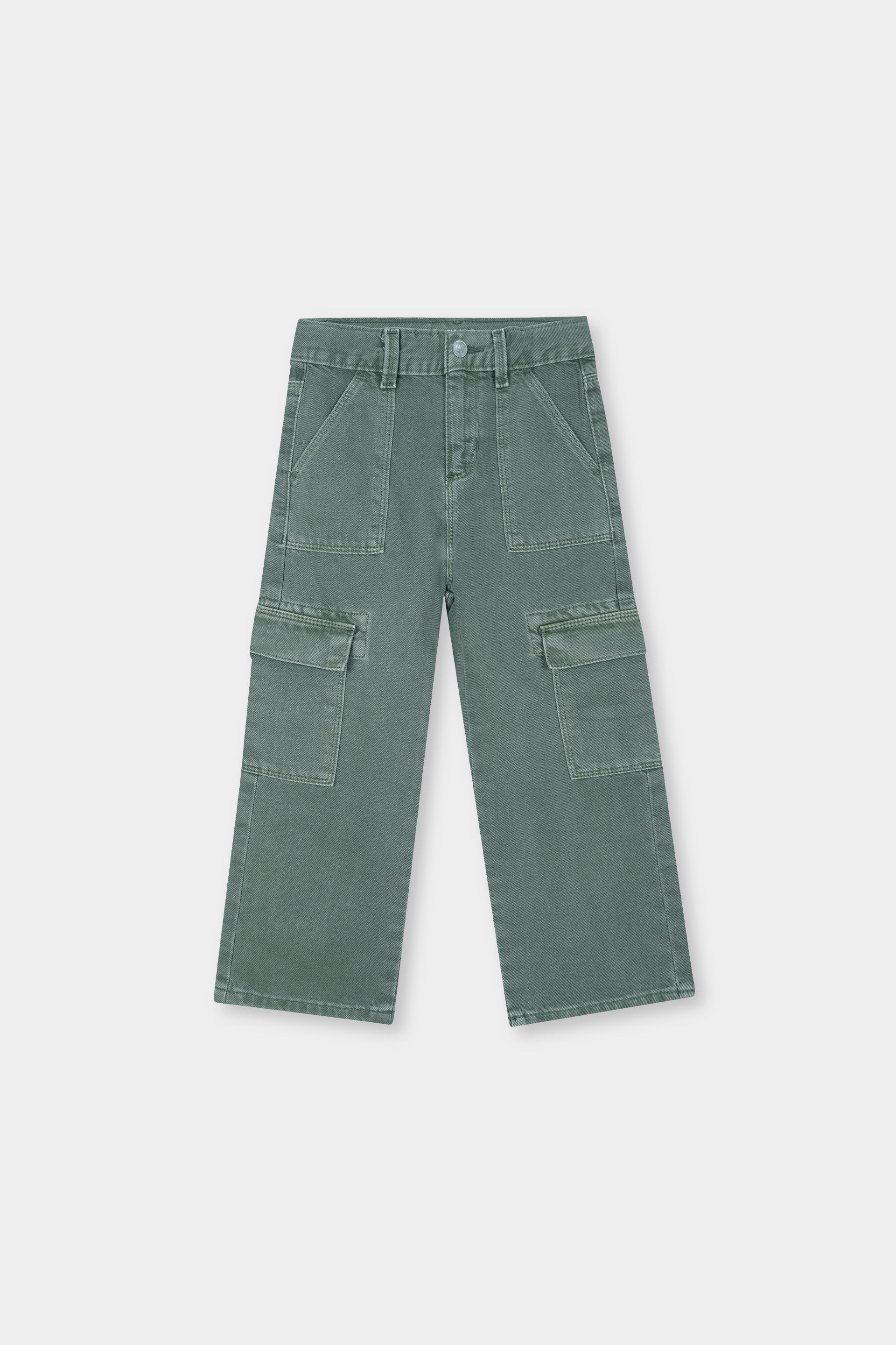 Kids' Green Cargo Pants