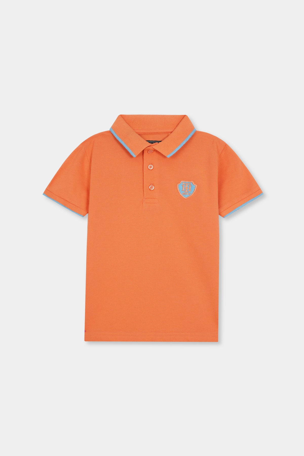 Boys Premium Cotton Piqué Polo Shirt – Orange