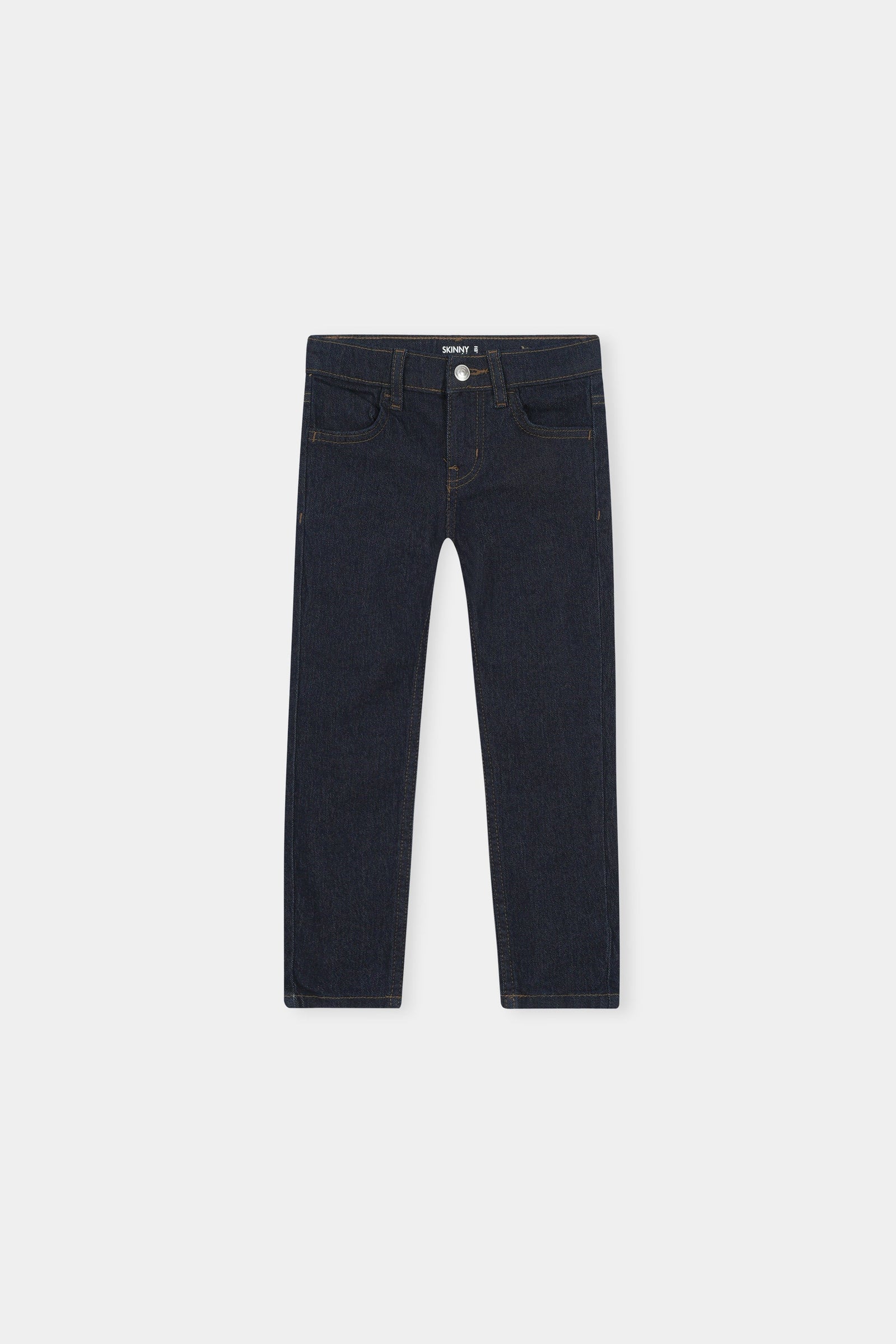 Classic Dark Wash Skinny Jeans For Boys