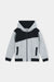 Stylish Two-Tone' Tracksuit Set: Grey and Black Hoodie with Matching Joggers