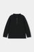 Classic Black Half-Zip Polo Sweatshirt