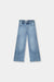 Classic Light Wash Wide-Leg Denim Jeans for girls