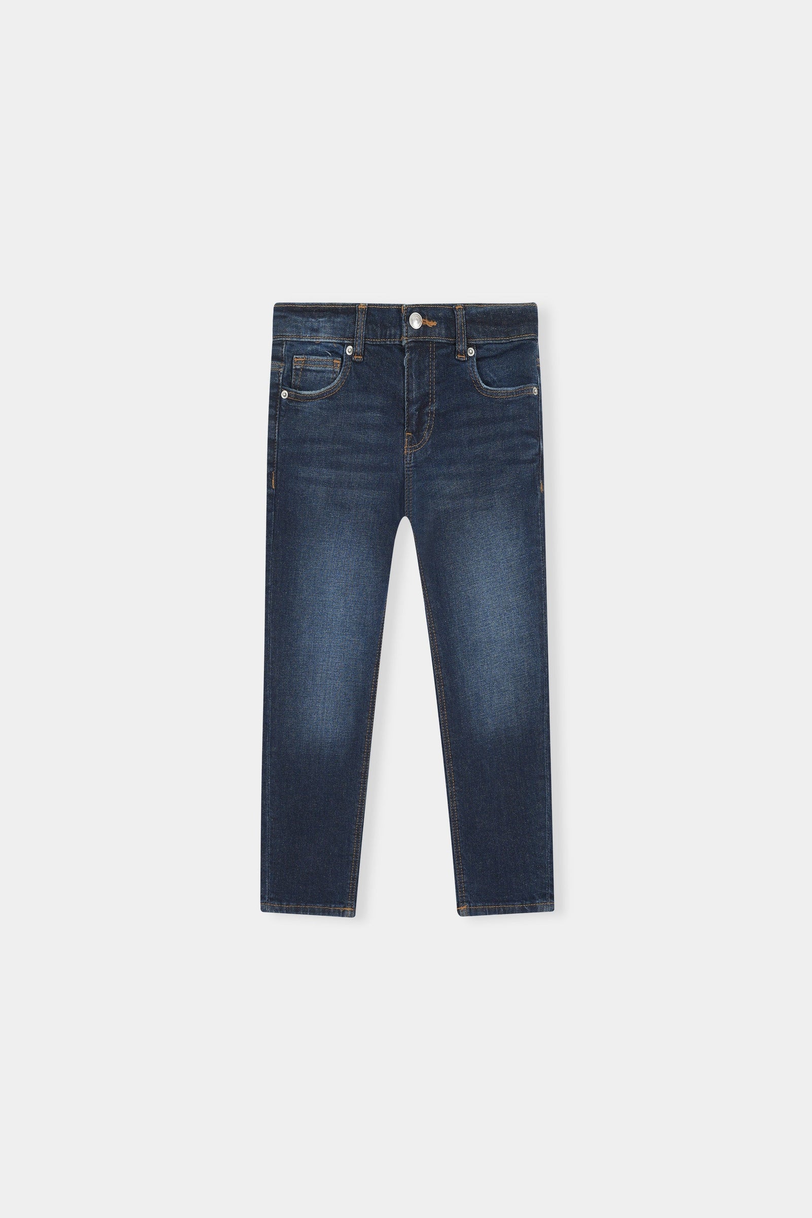 Faded Indigo Skinny Jeans For Boys
