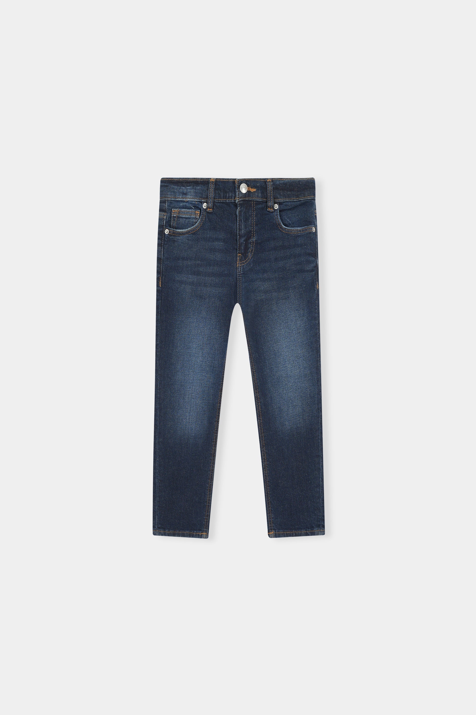Faded Indigo Skinny Jeans For Boys