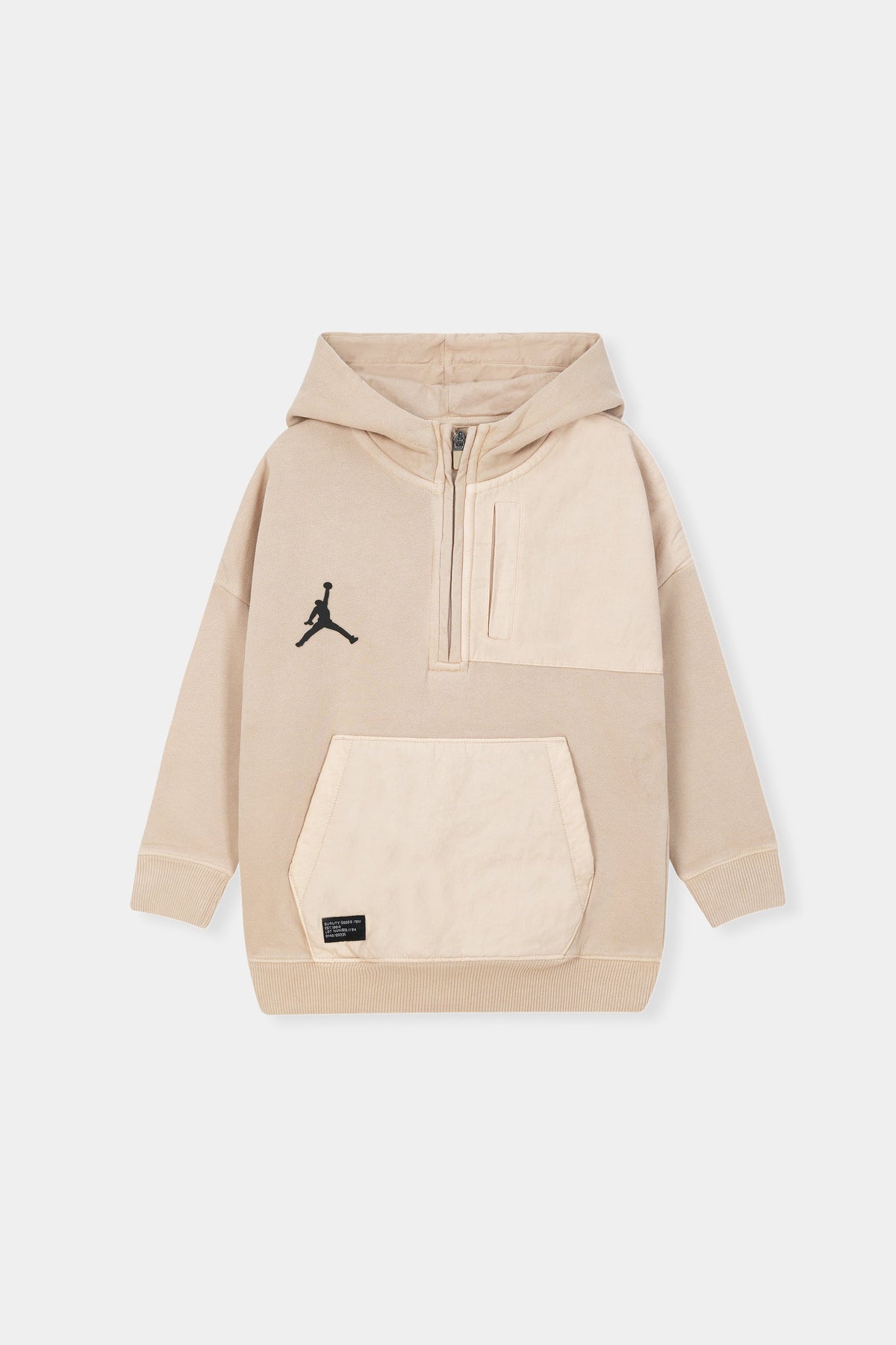 Jordan Essentials Hoodie & Jogger Set – Beige & Black