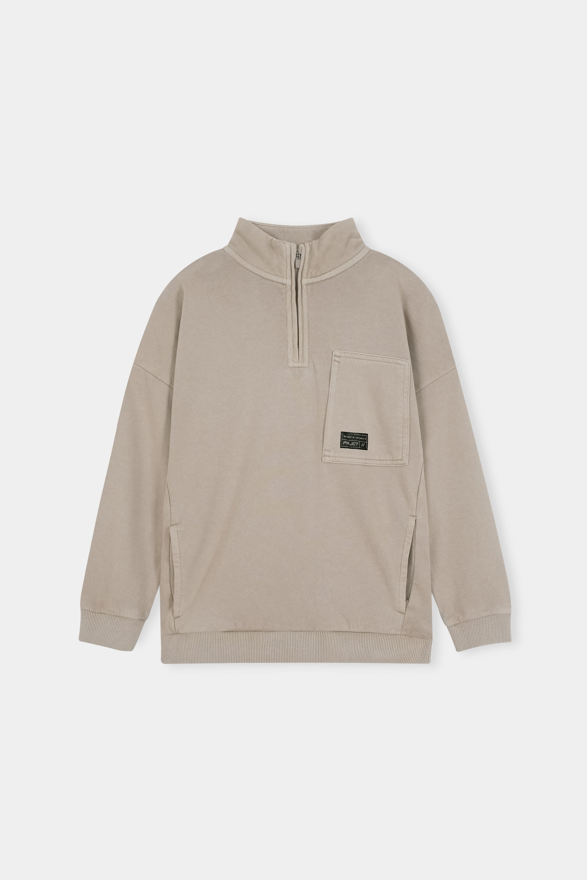 Neutral Zip-Up Sweatshirt & Jogger Set
