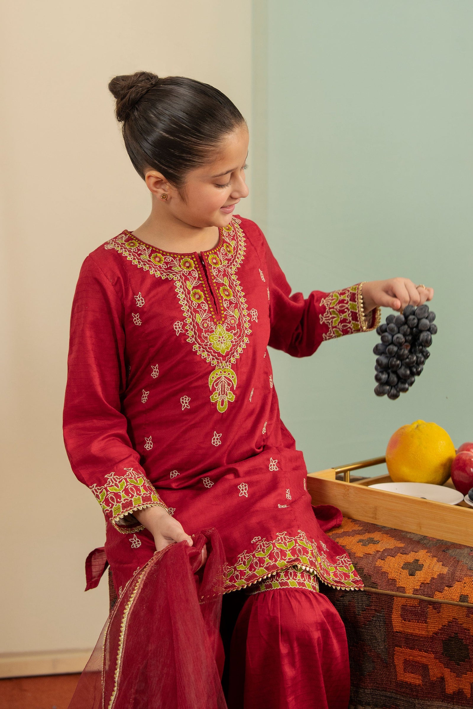 Gulab Embroidered 3 Pcs Suit