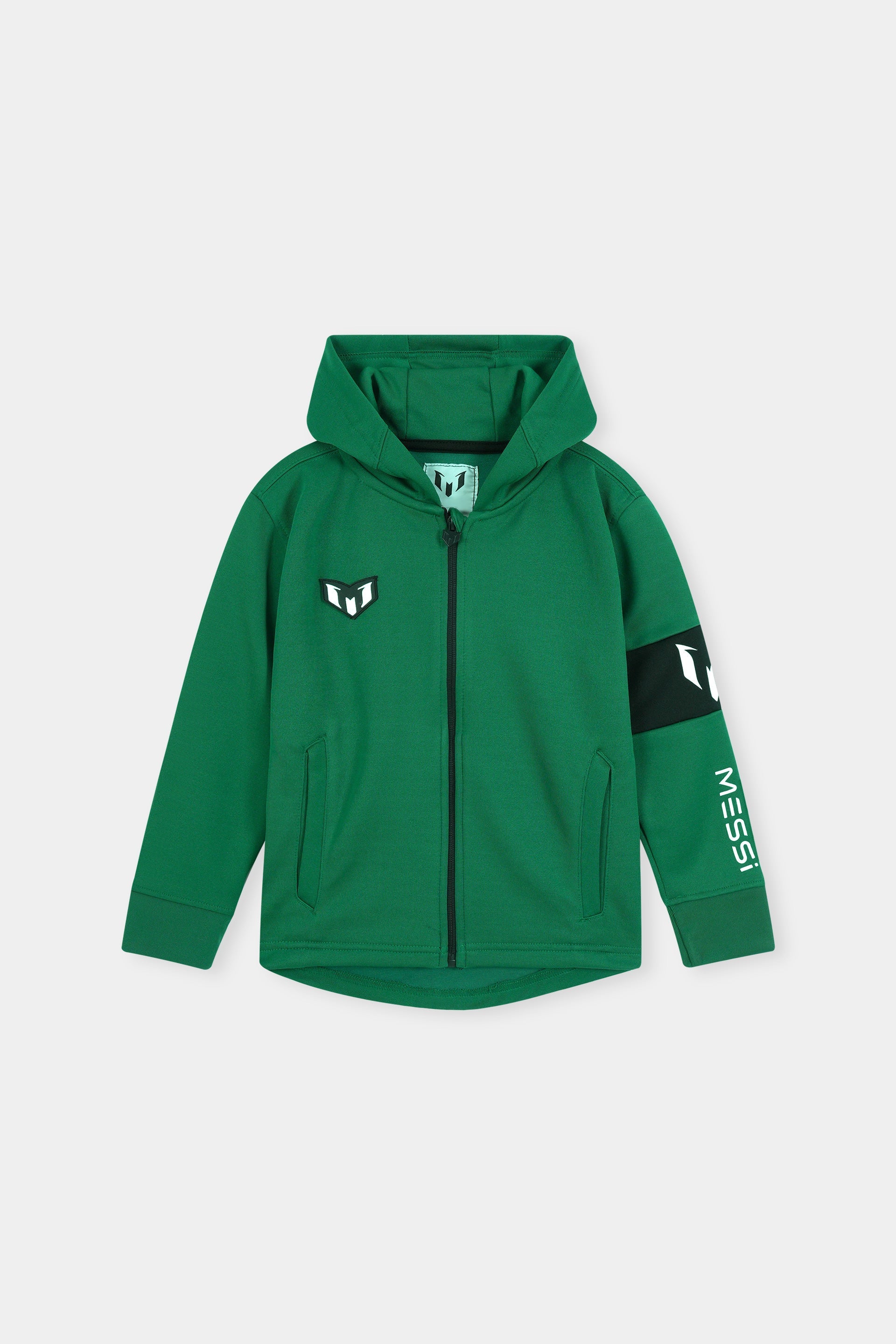 Green Messi Hoodie & Jogger Set For Boys