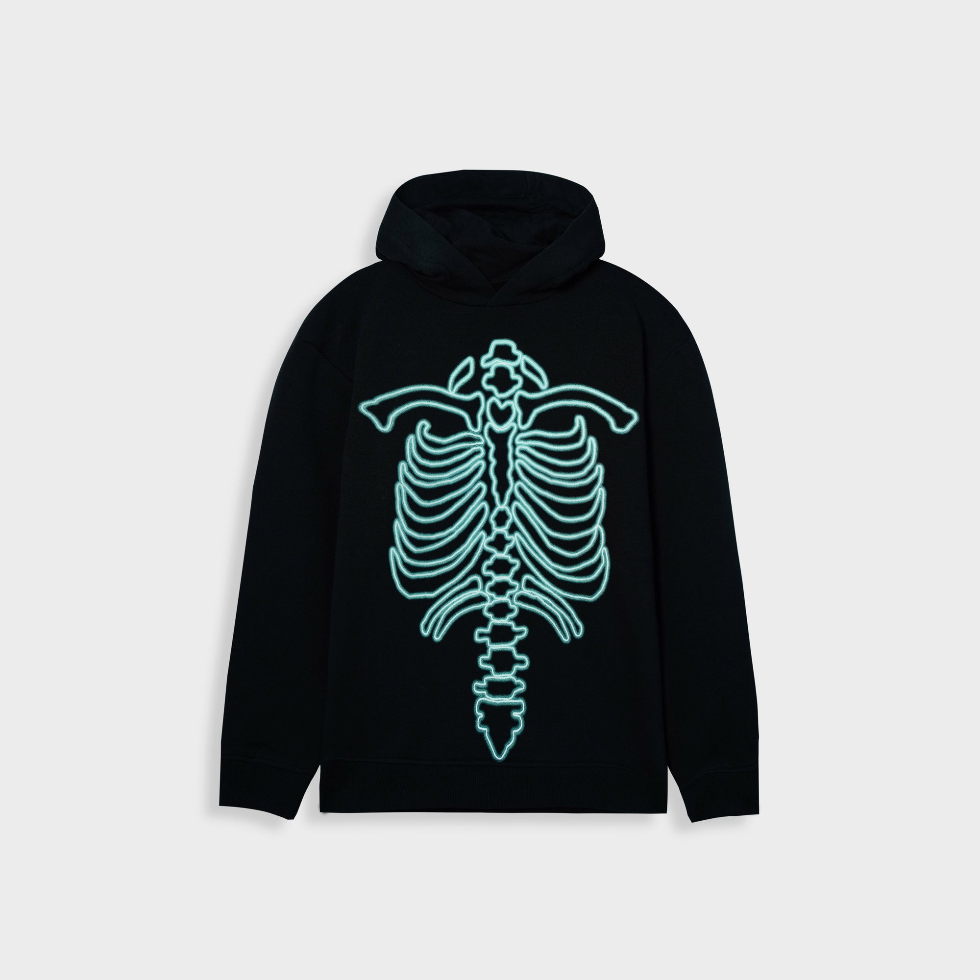 Premium Quality Pull-Over Skeleton Printed Fleece Hoodie For Kids