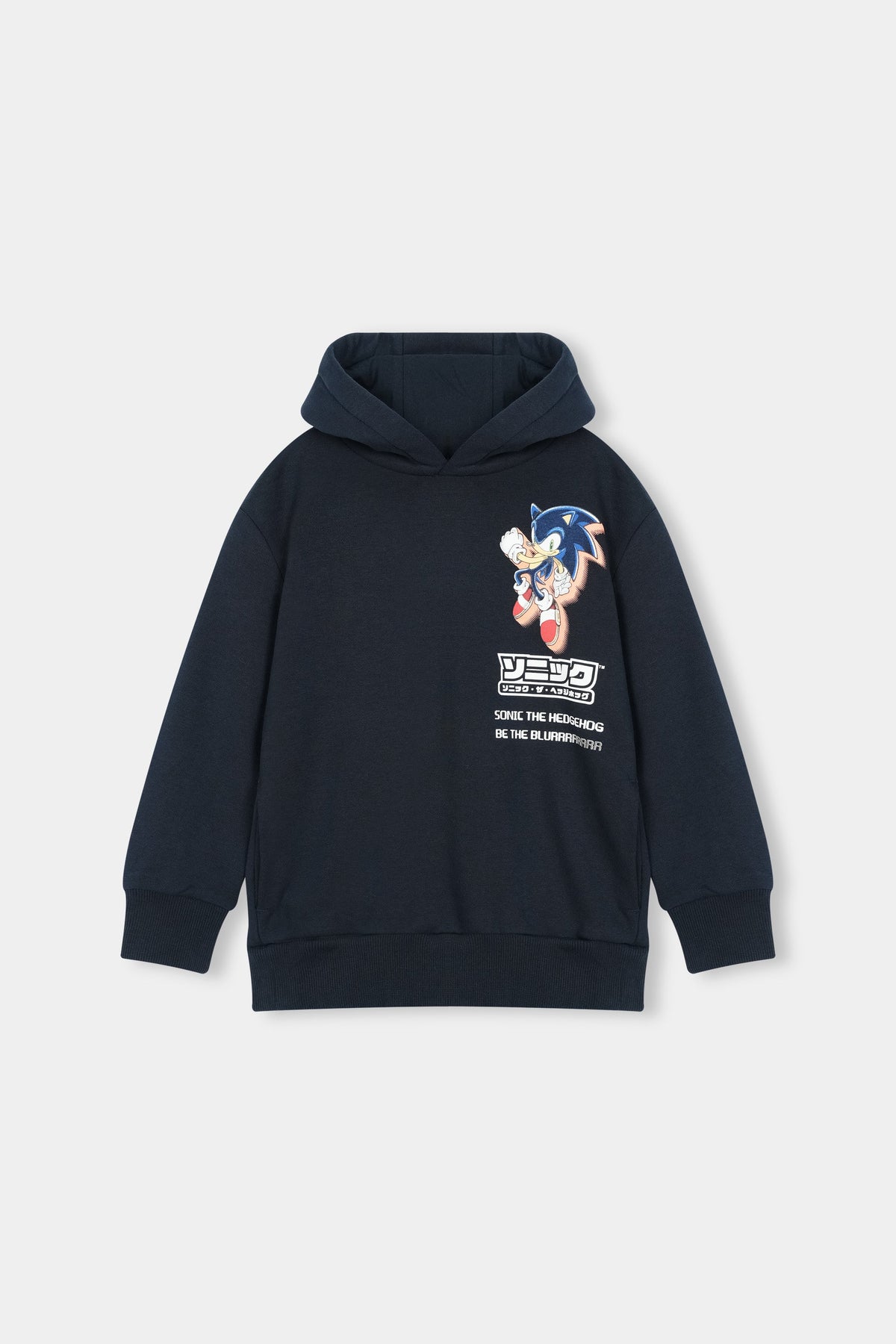 Navy Blue Sonic the Hedgehog Graphic Hoodie
