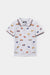 Boys All-Over Embroidered Soft Cotton Polo Shirt