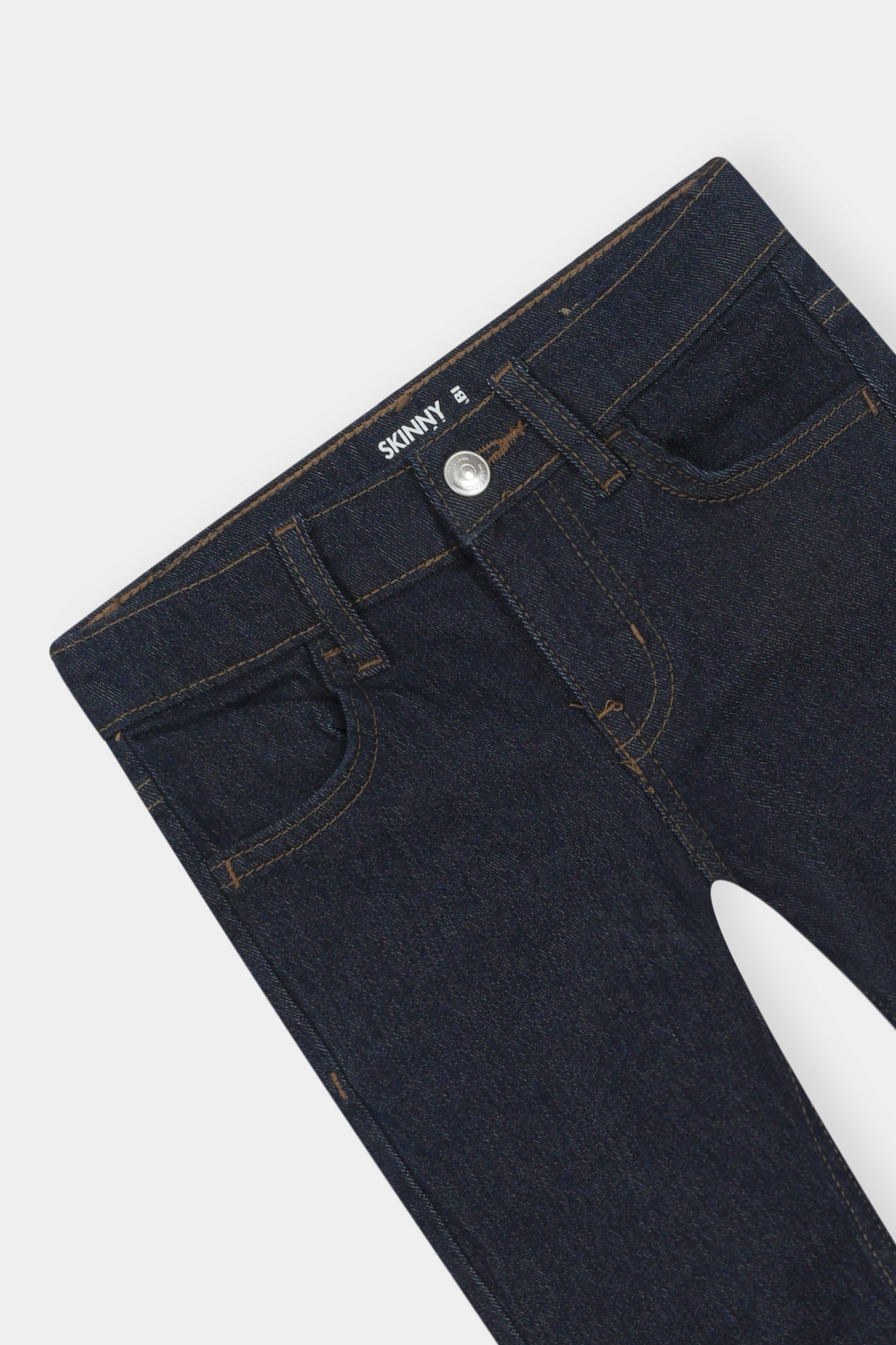 Classic Dark Wash Skinny Jeans For Boys