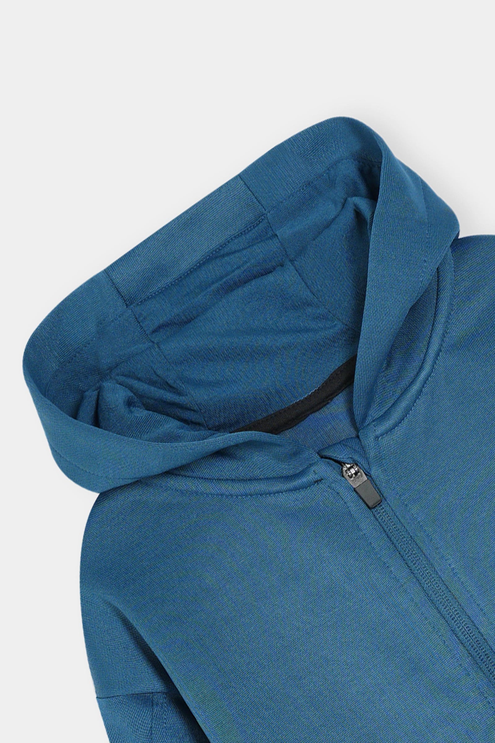 Teal Zip-Up Hoodie and Joggers Set with Motivational Print