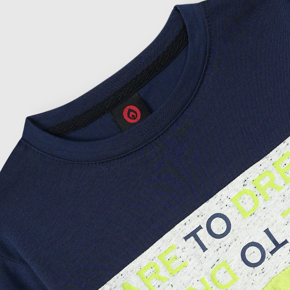 Boys Color Block Printed Cotton T Shirt