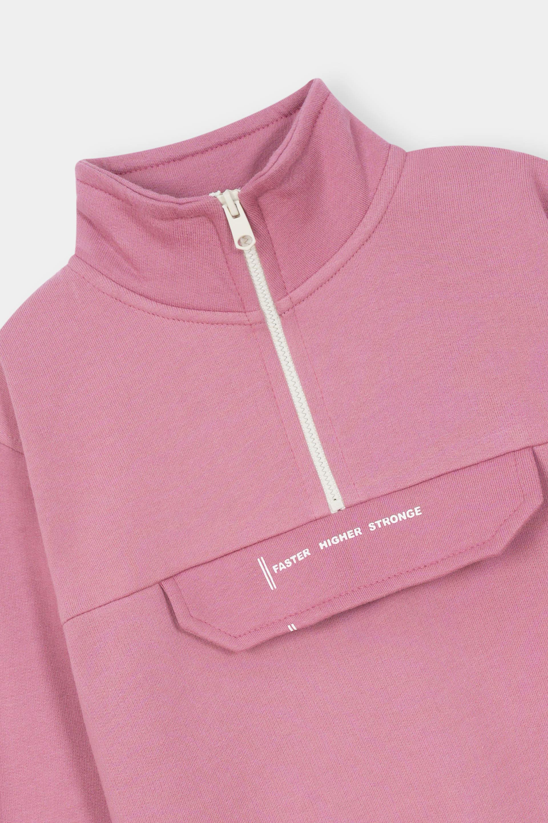 Dusty Rose Utility Tracksuit – Trendy Comfort with Cargo Style