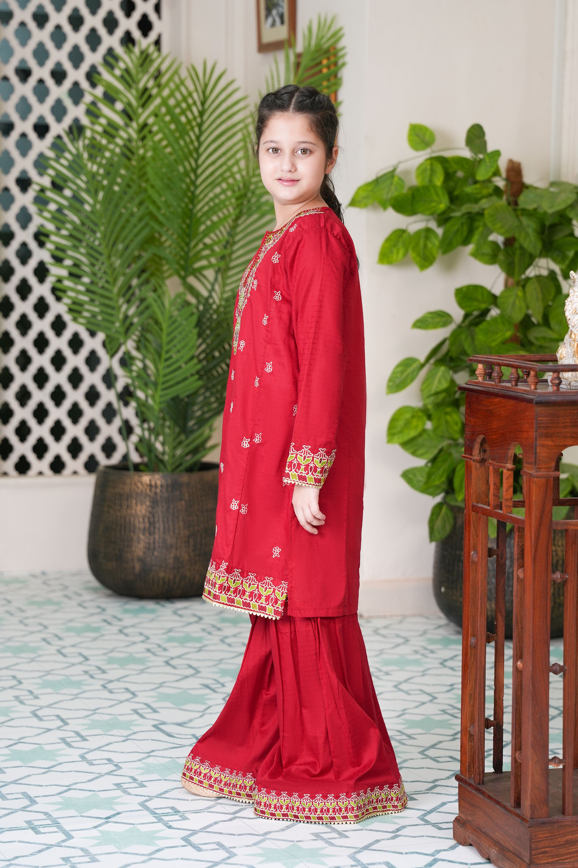 Self Designed and Embroidered Cotton Mod Season