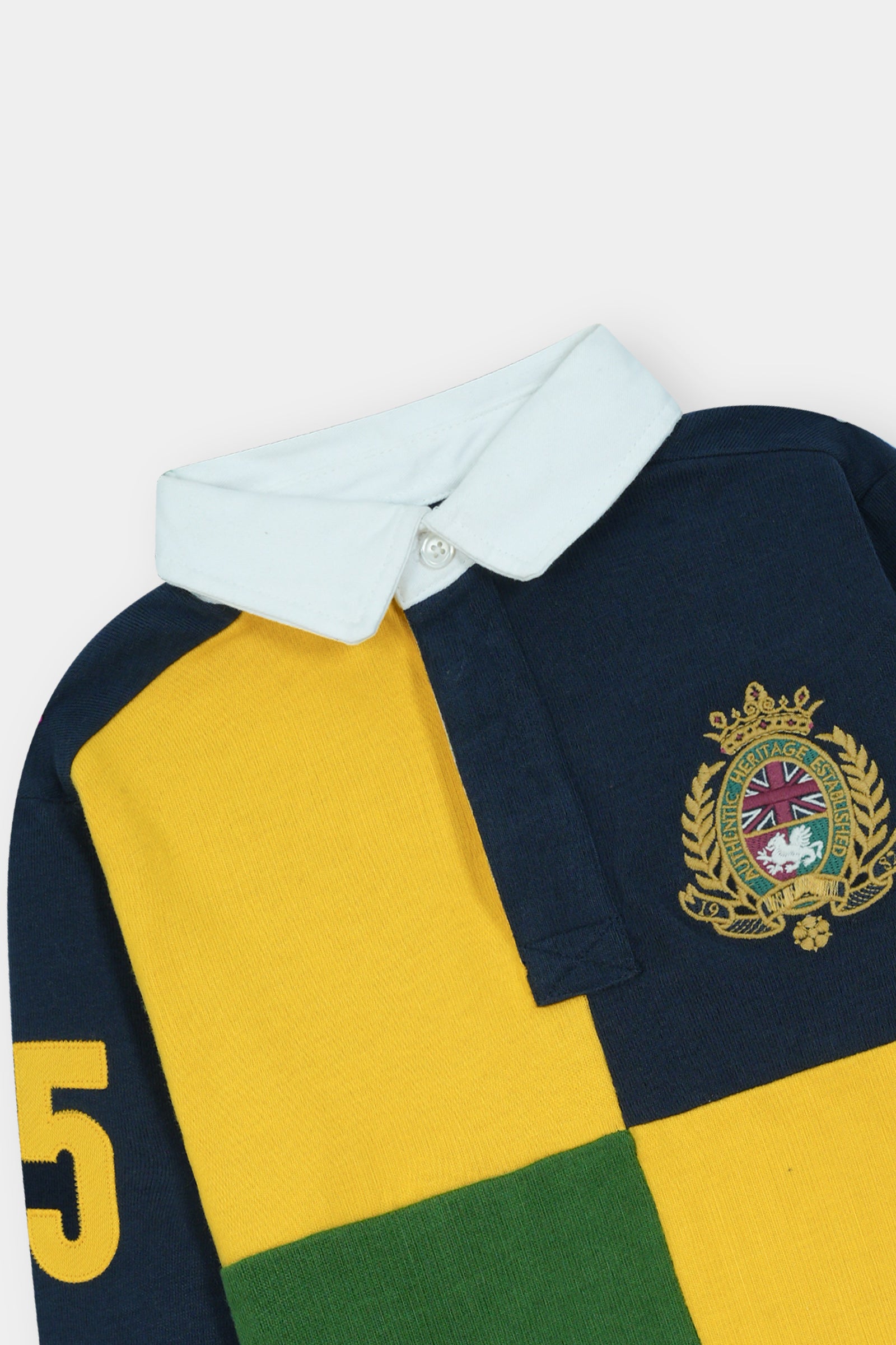 Kids Colorblock Rugby Polo Shirt