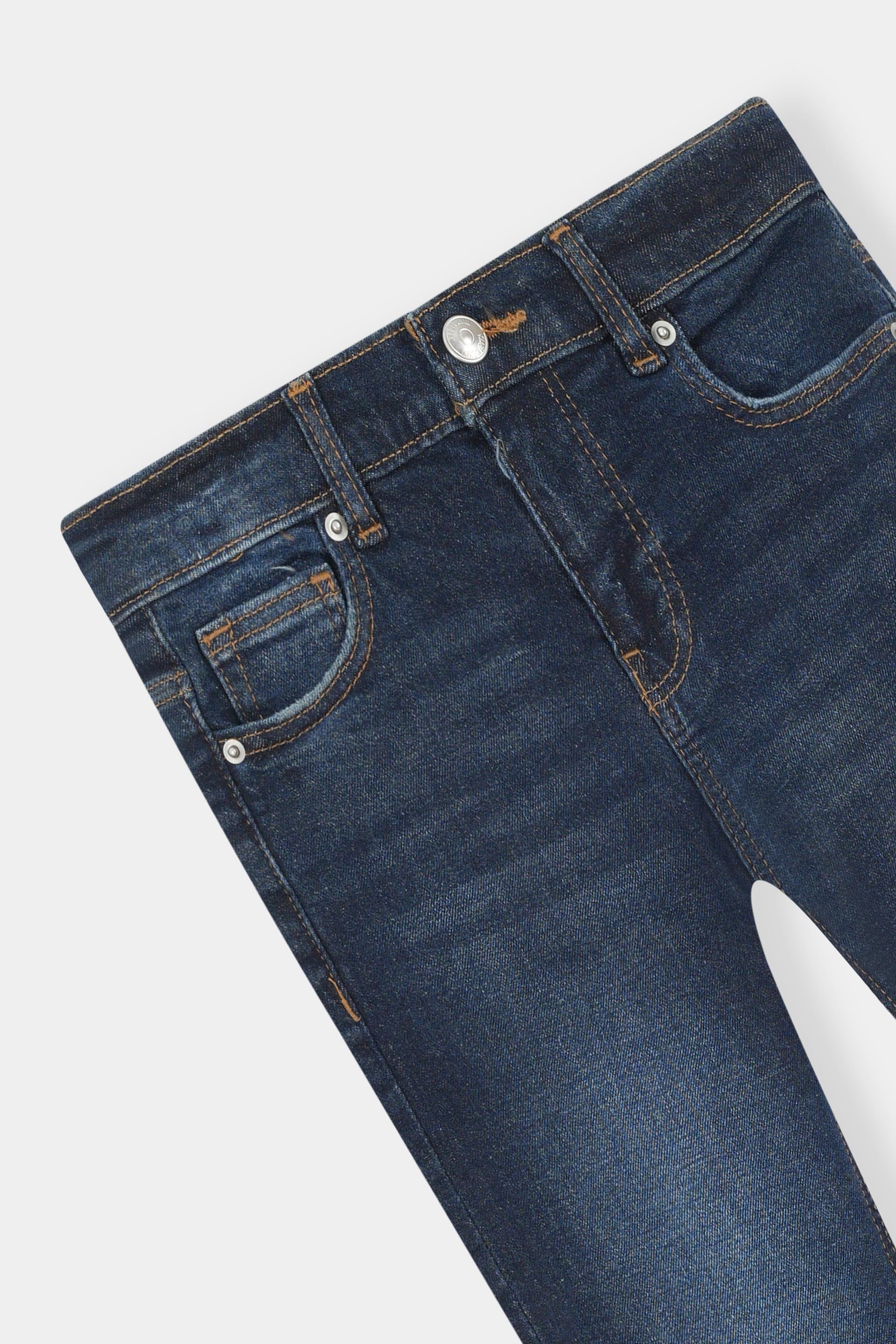 Faded Indigo Skinny Jeans For Boys