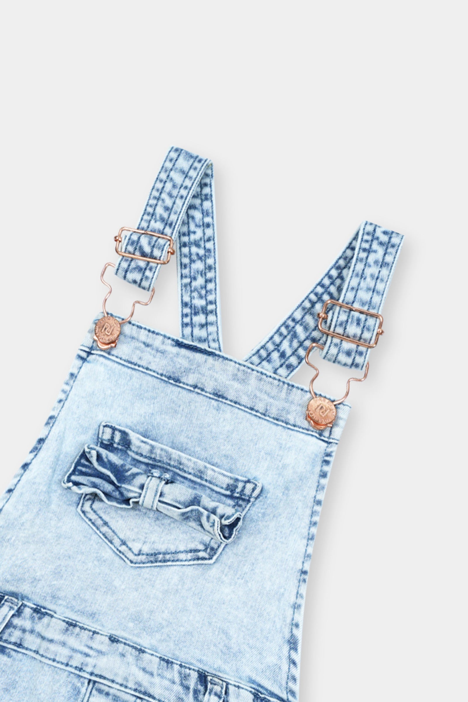 Kids' Light Wash Denim Overalls