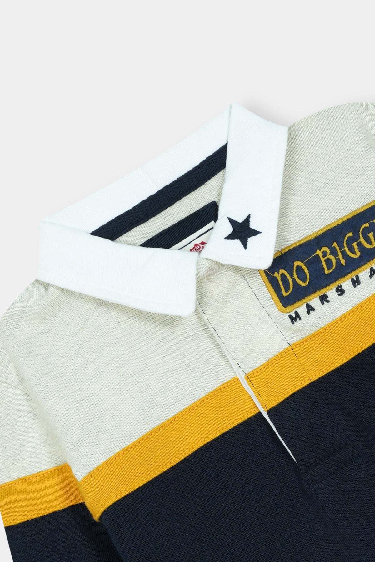 Color-Block Polo Shirt – Long Sleeve