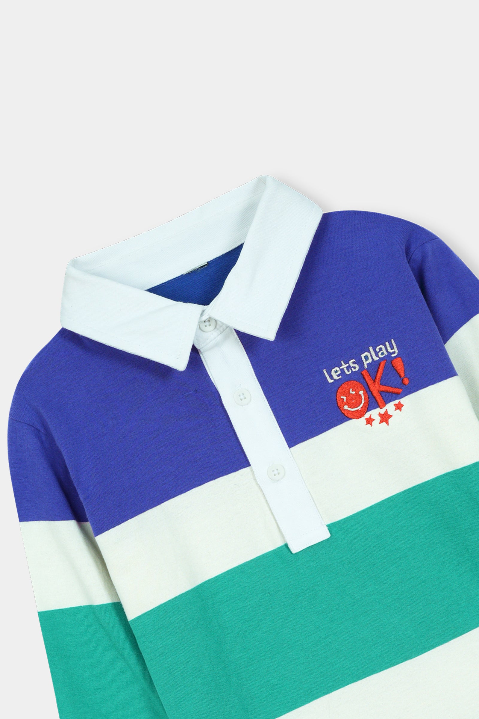 Playful Stripes Kids' Rugby Shirt – Let's Play OK!