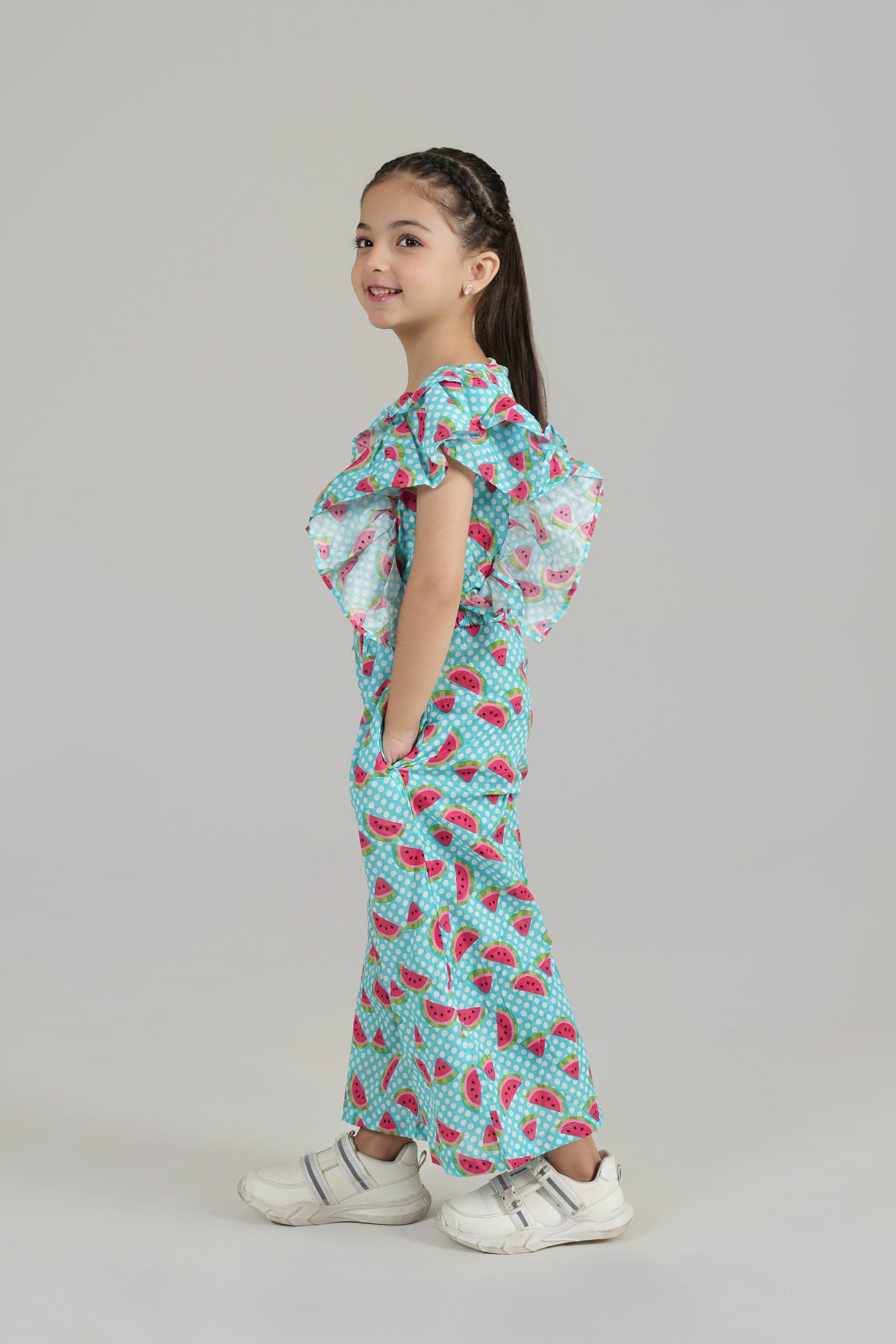 Digital Printed Lawn Jumpsuit