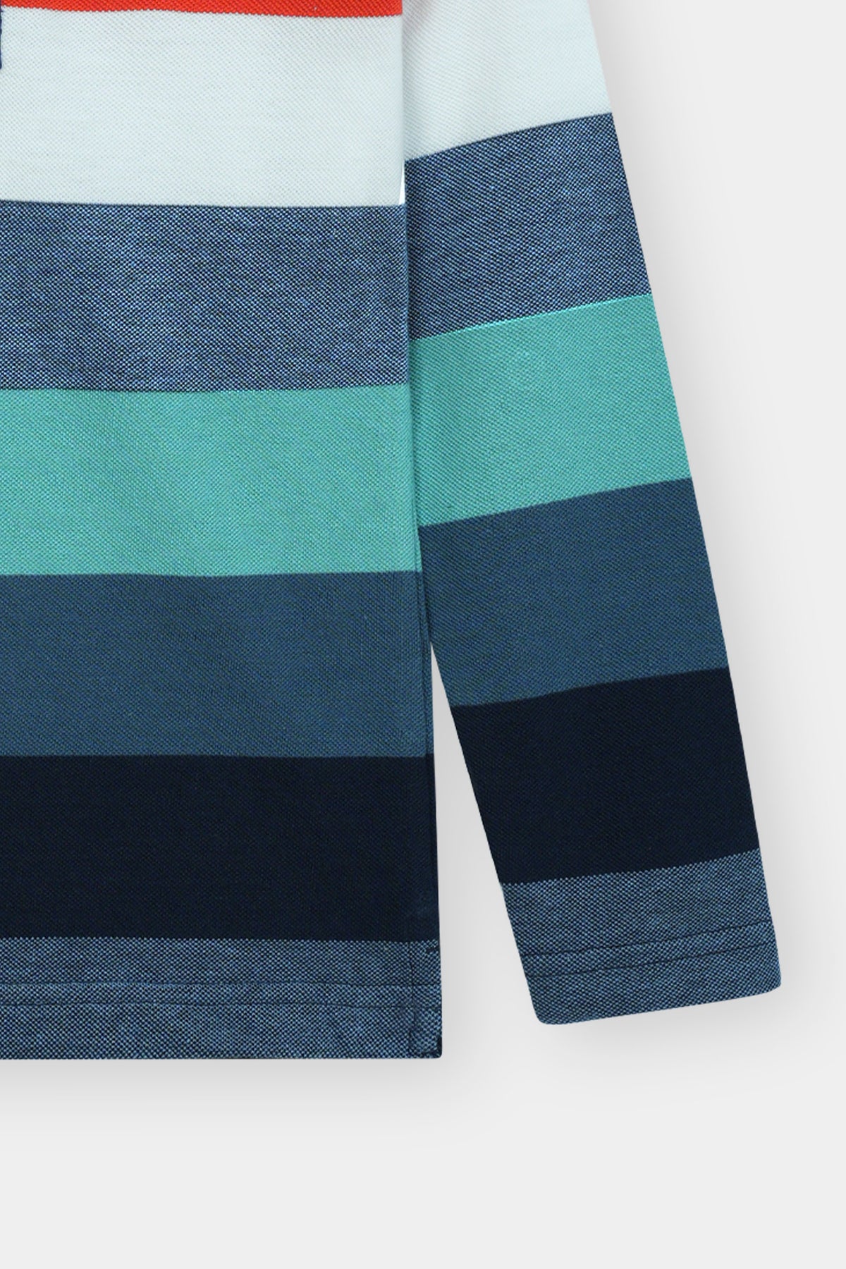 Boys’ Striped Long-Sleeve Polo Shirt