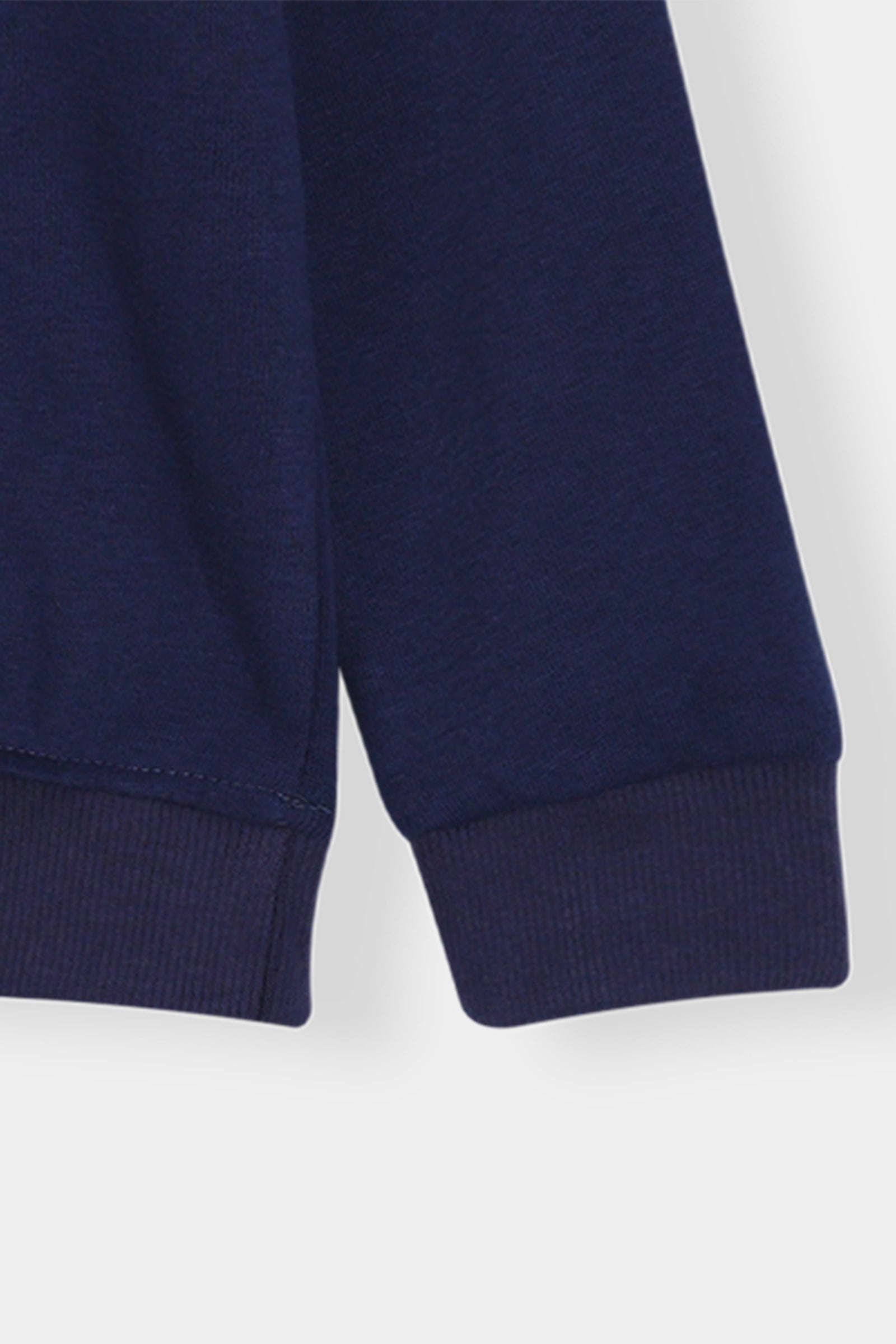 Boys Navy Grid Stripe Hoodie & Jogger Set