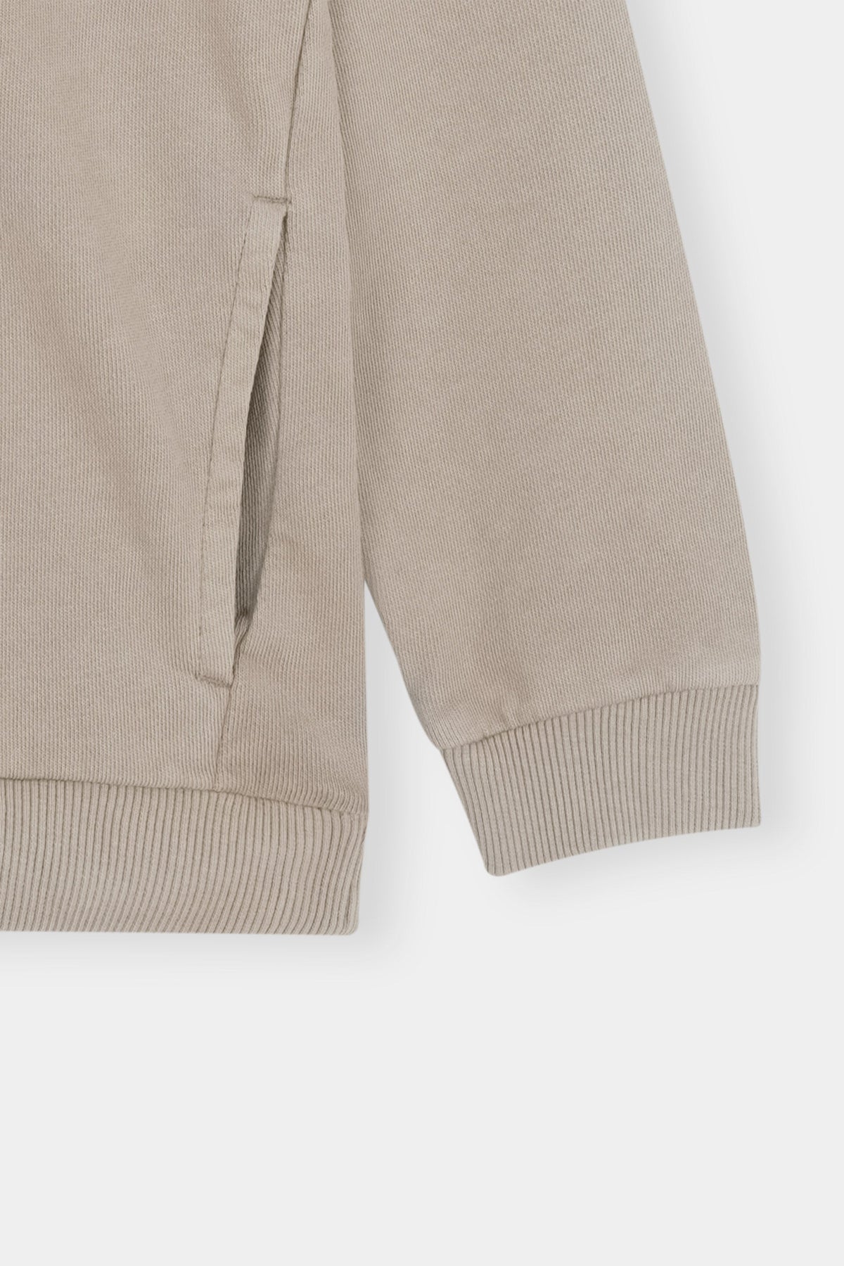 Neutral Zip-Up Sweatshirt & Jogger Set