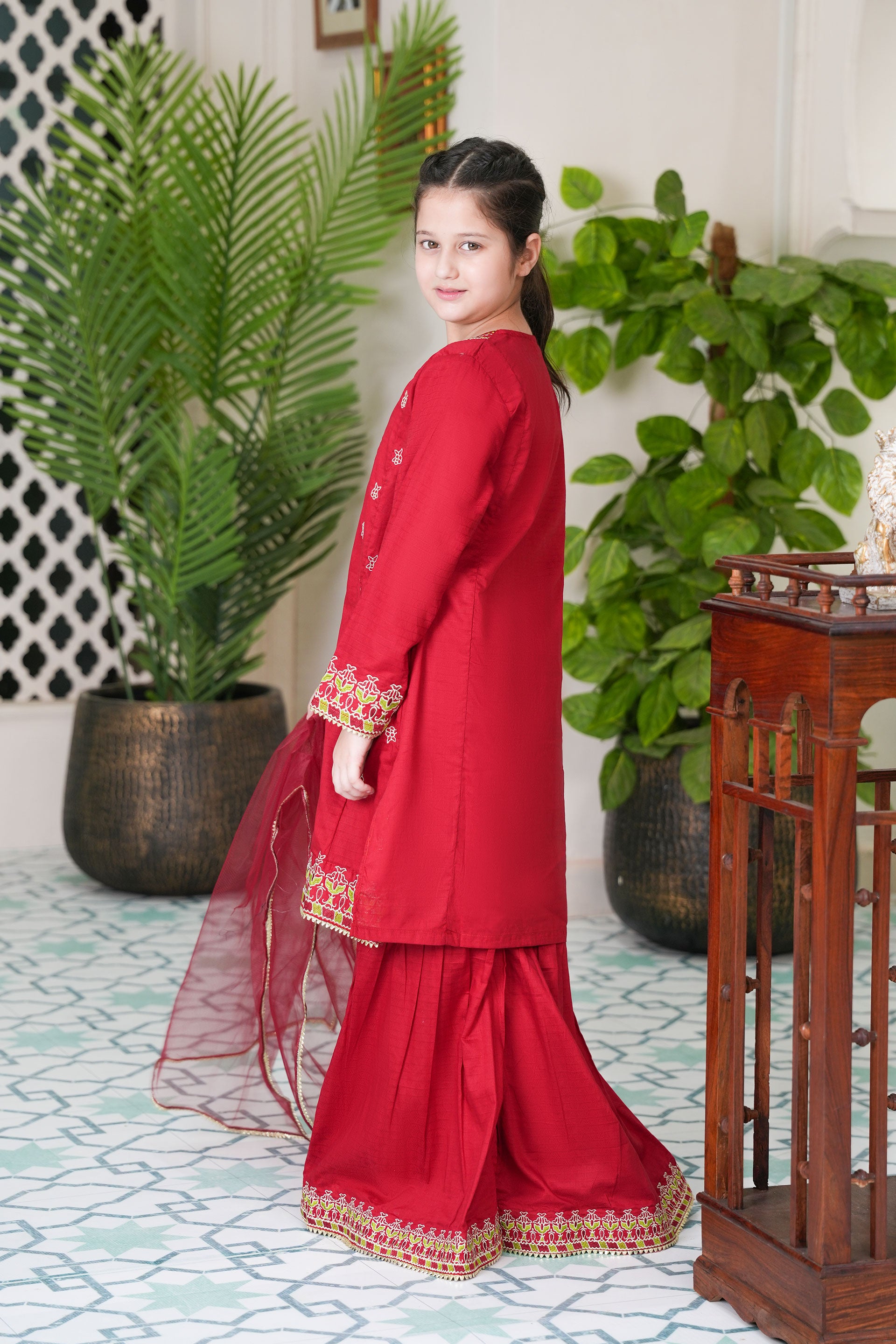 Self Designed and Embroidered Cotton Mod Season