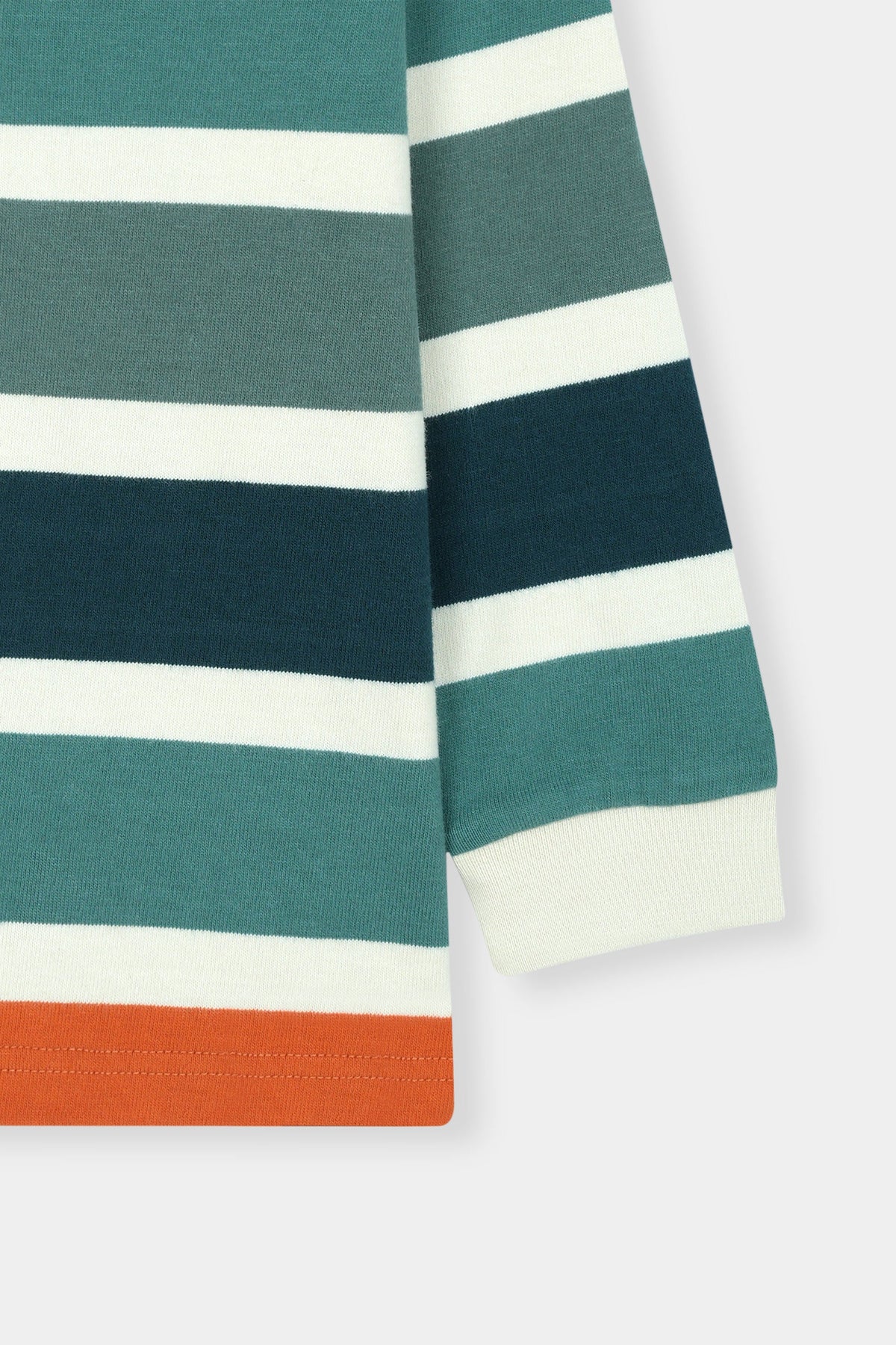 Bold Stripes Classic Polo Tee – Autumn Tones