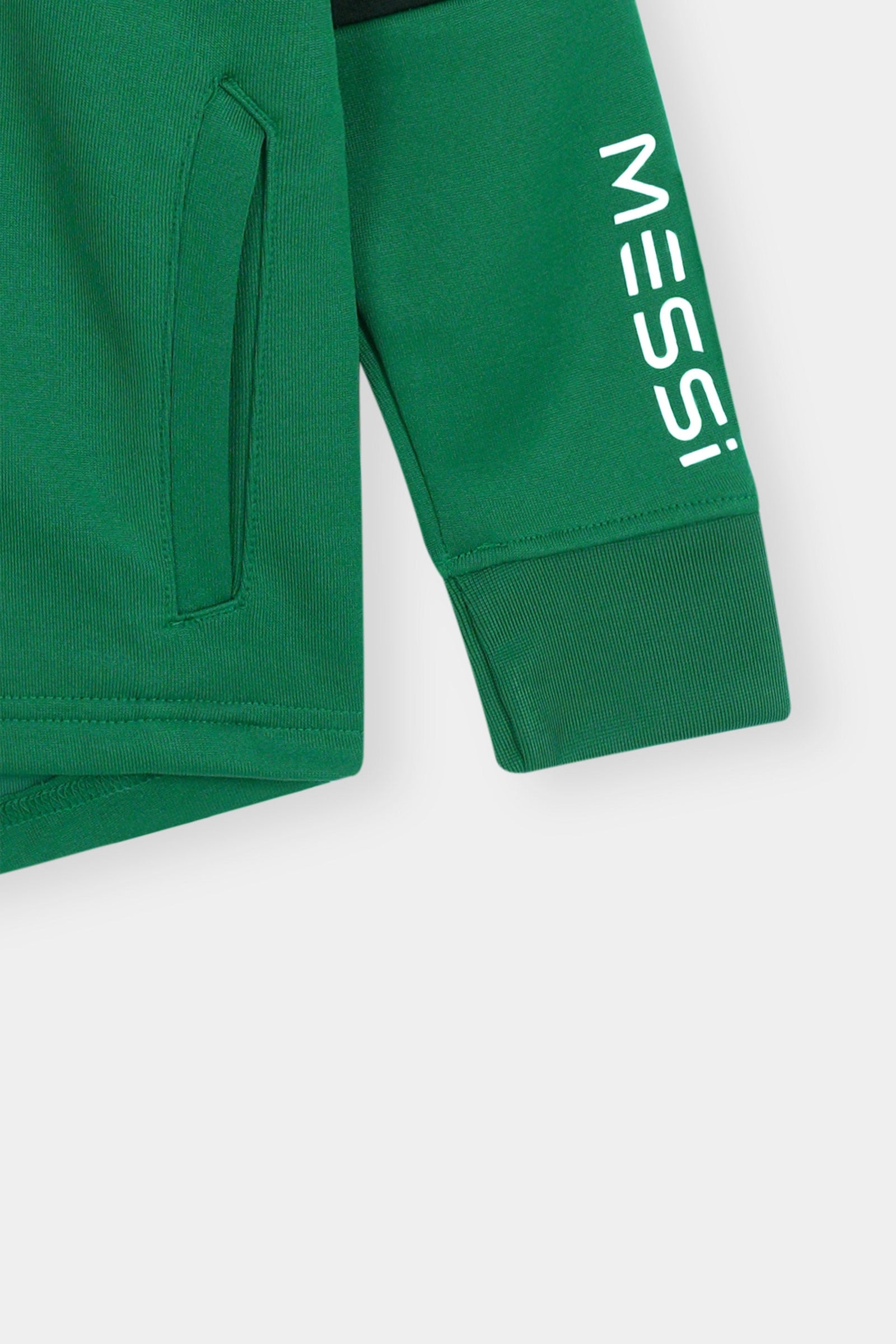 Green Messi Hoodie & Jogger Set For Boys