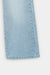 Soft Blue Wide-Leg Stretch Denim Jeans for Girls