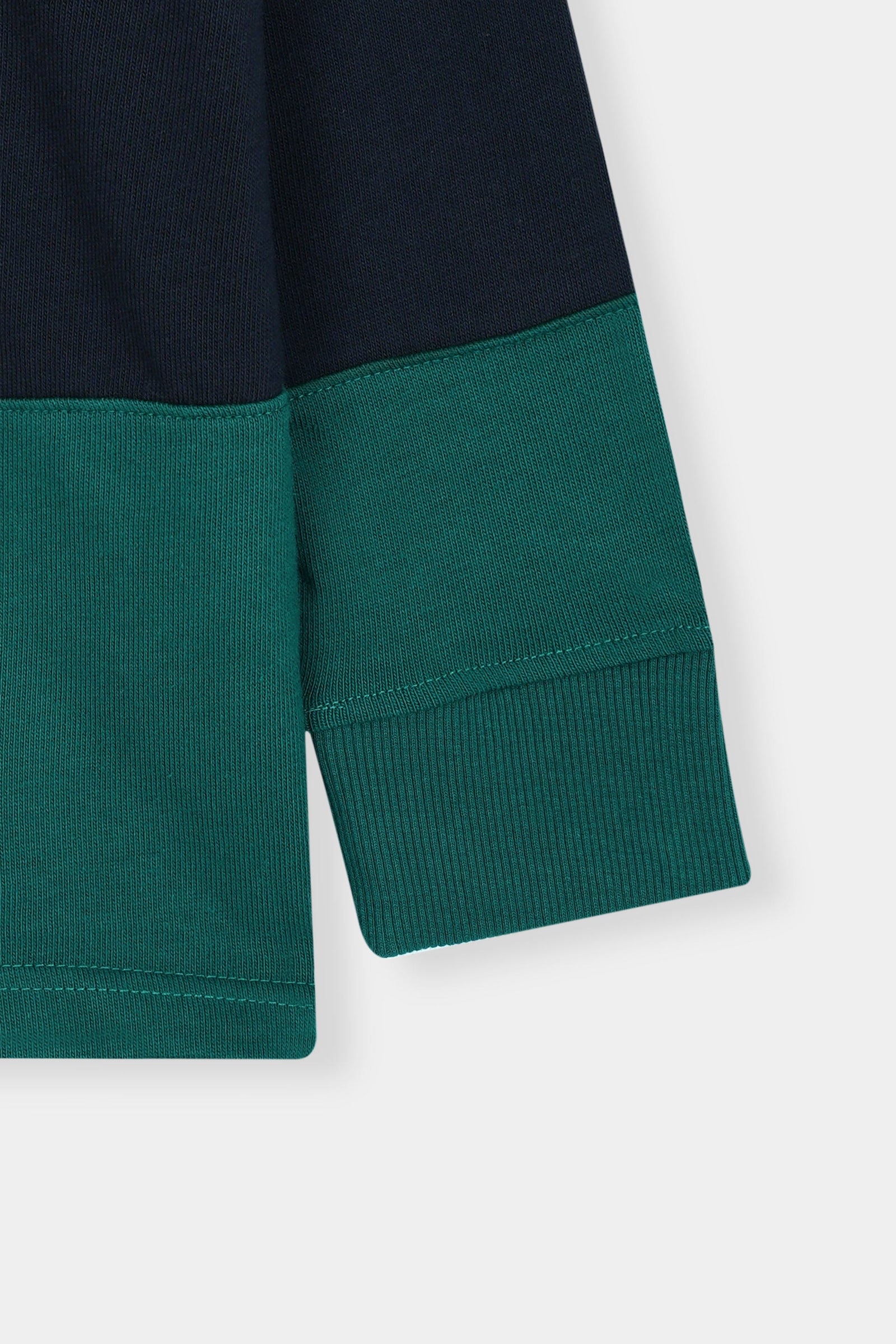 Color-Block Polo Shirt – Long Sleeve