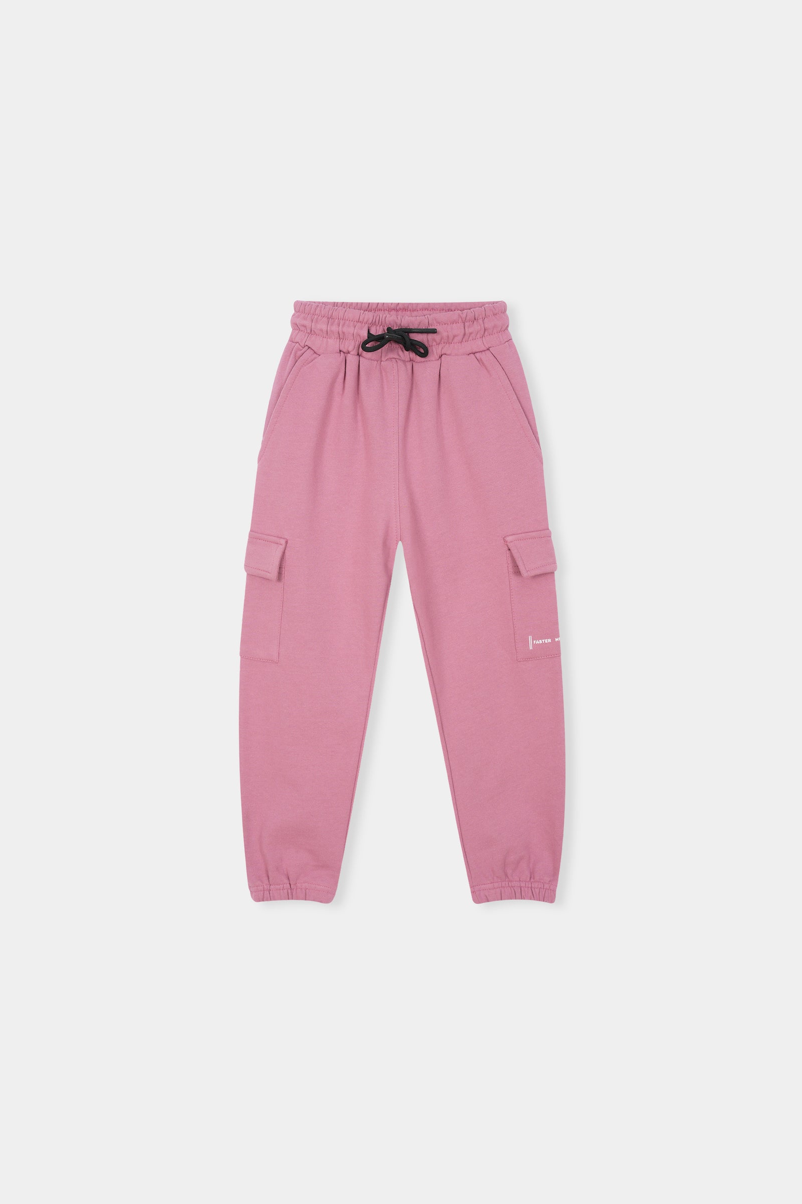 Dusty Rose Utility Tracksuit – Trendy Comfort with Cargo Style