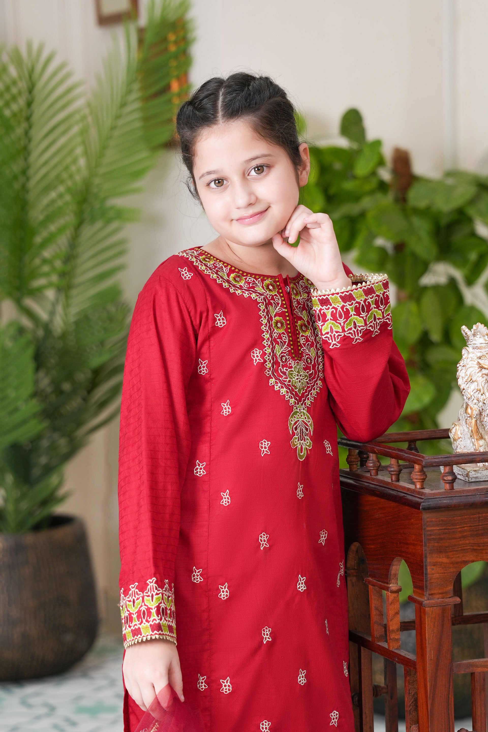 Self Designed and Embroidered Cotton Mod Season
