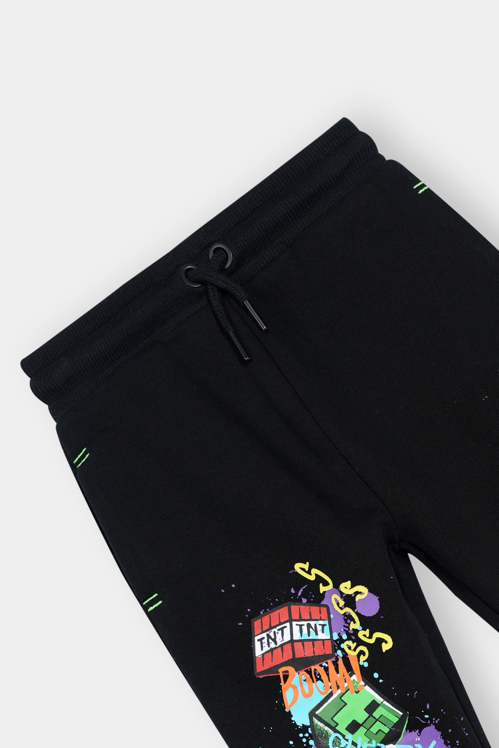 Minecraft 2-Piece Hoodie & Jogger Set for Kids – Green Hoodie with Black Joggers