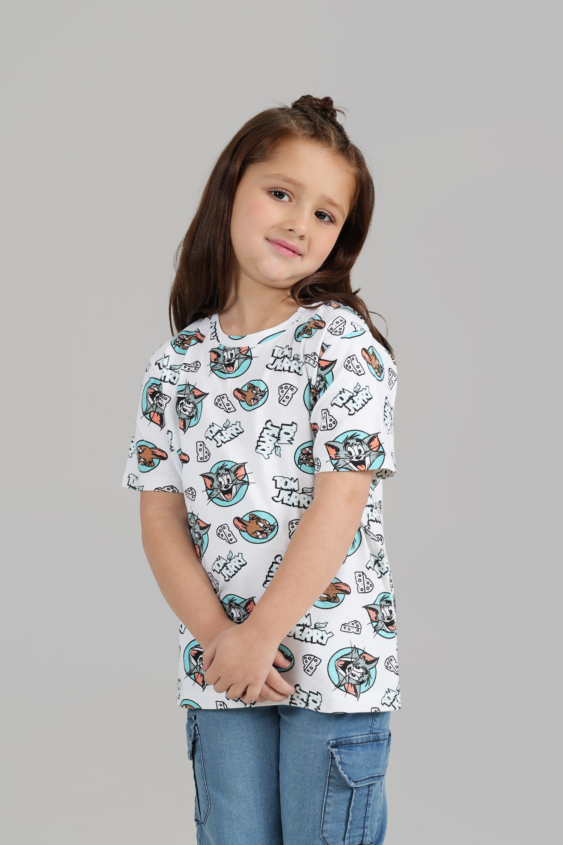 All Over Tom & Jerry Print T shirt