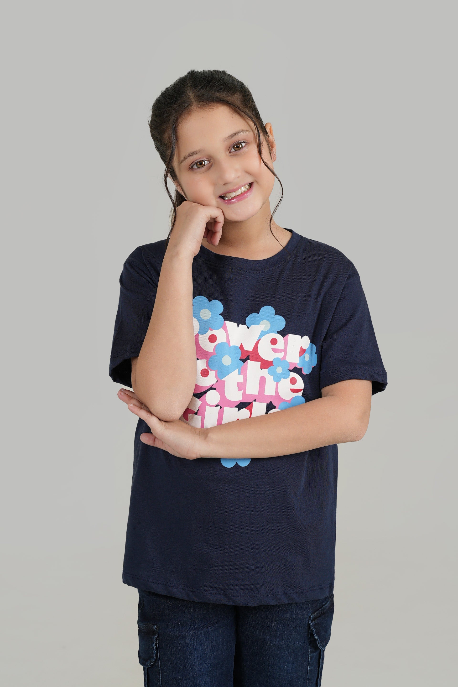 Girls Navy Blue T shirt