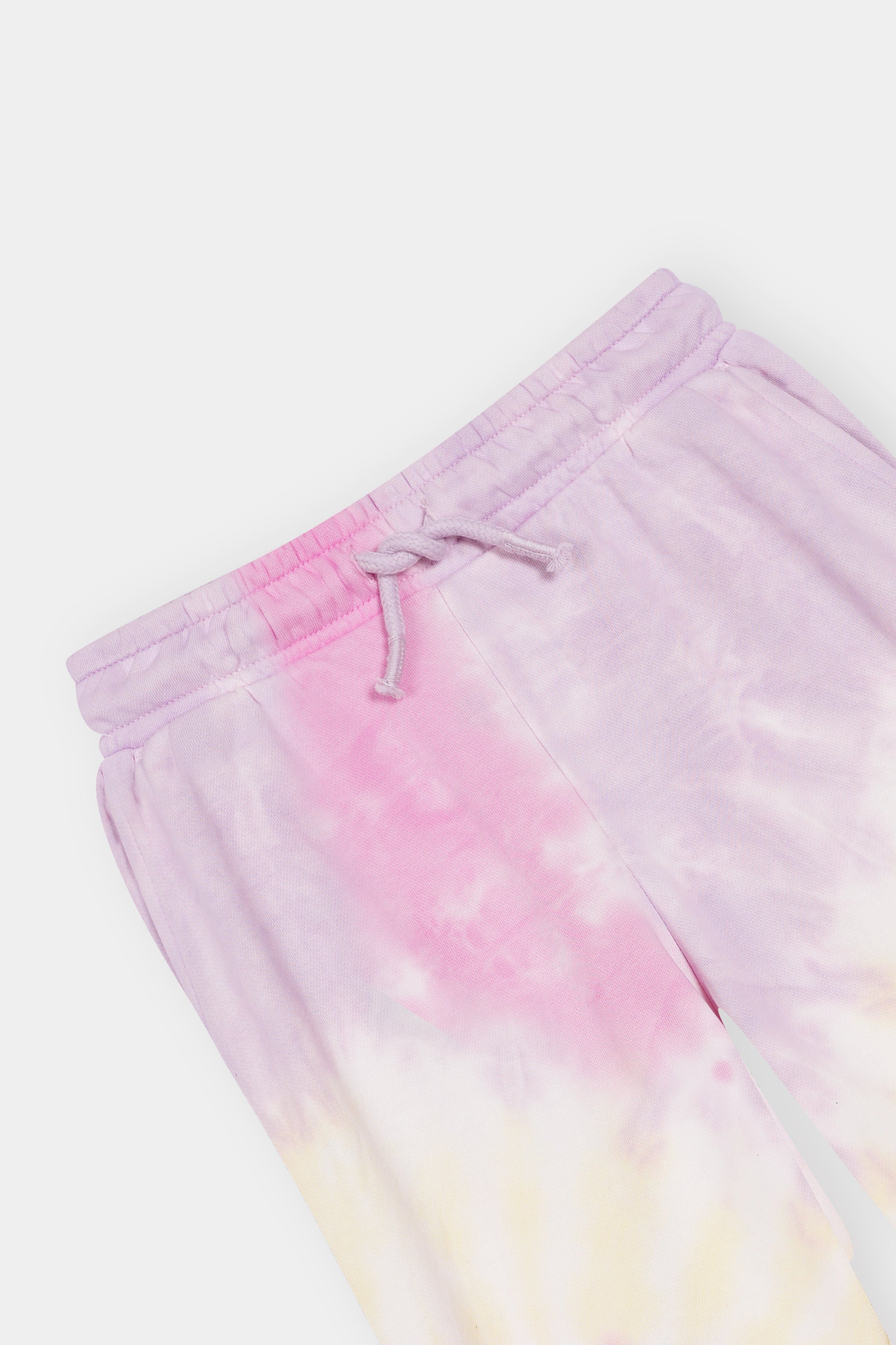 Pastel Tie-Dye Cozy  Hoodie and Jogger Set For Girls