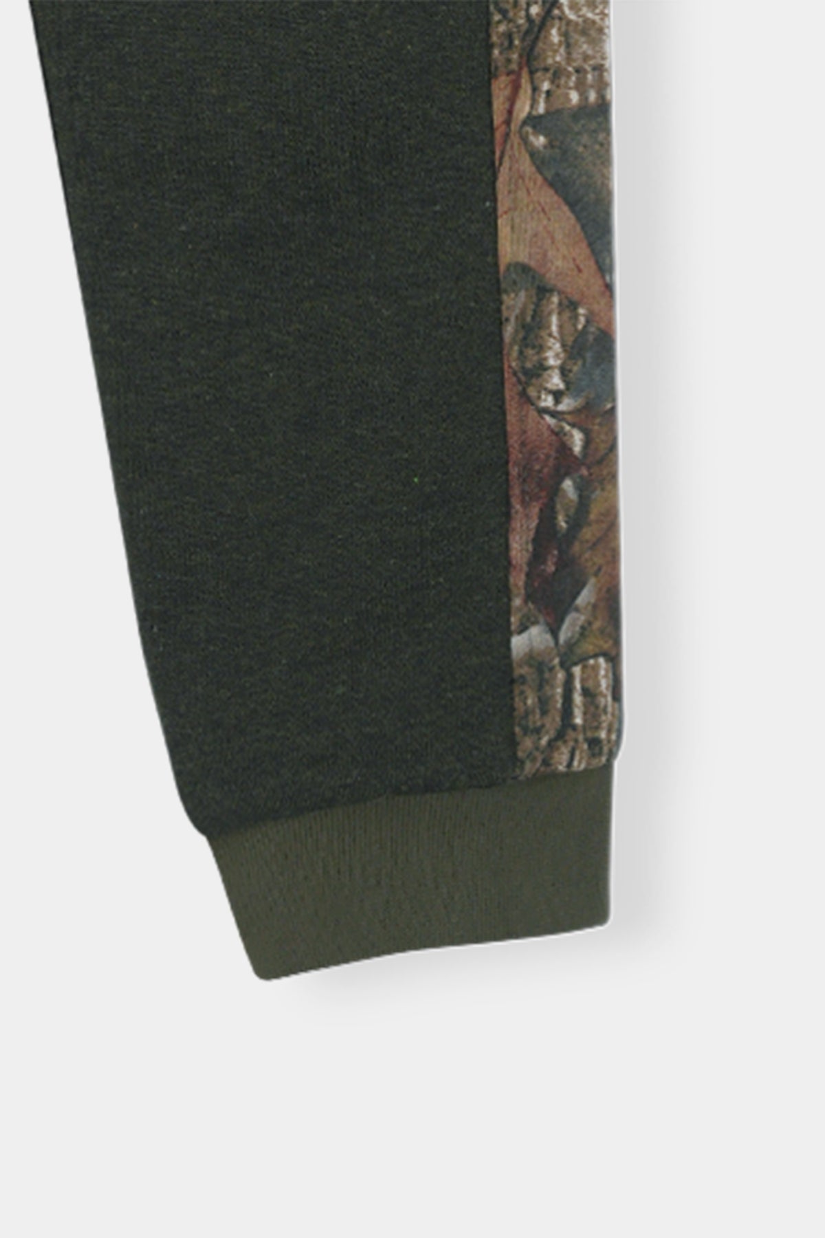 Boys Camo Patch Sweatshirt & Jogger Set – Forest Green