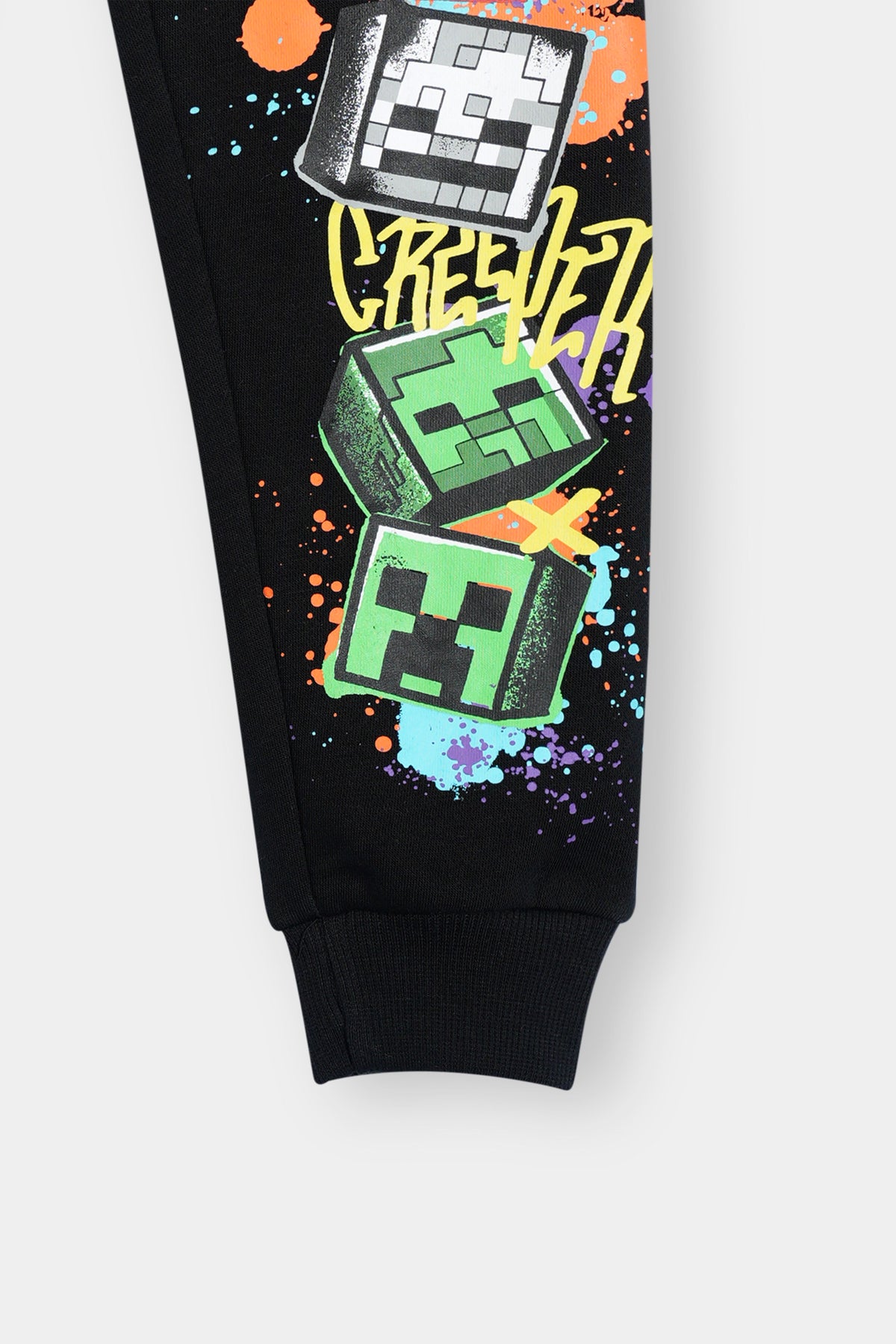 Minecraft 2-Piece Hoodie & Jogger Set for Kids – Green Hoodie with Black Joggers