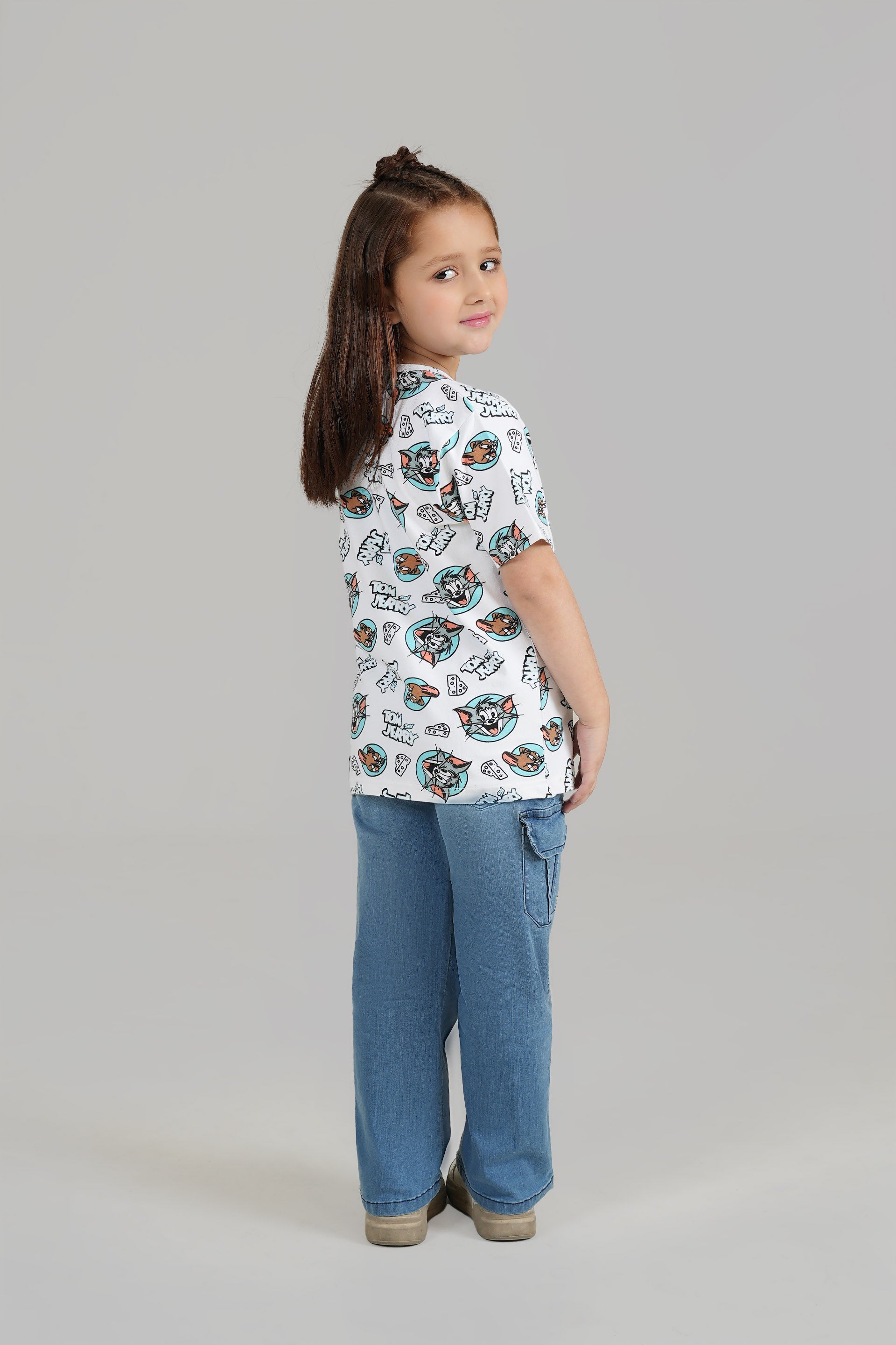 All Over Tom & Jerry Print T shirt