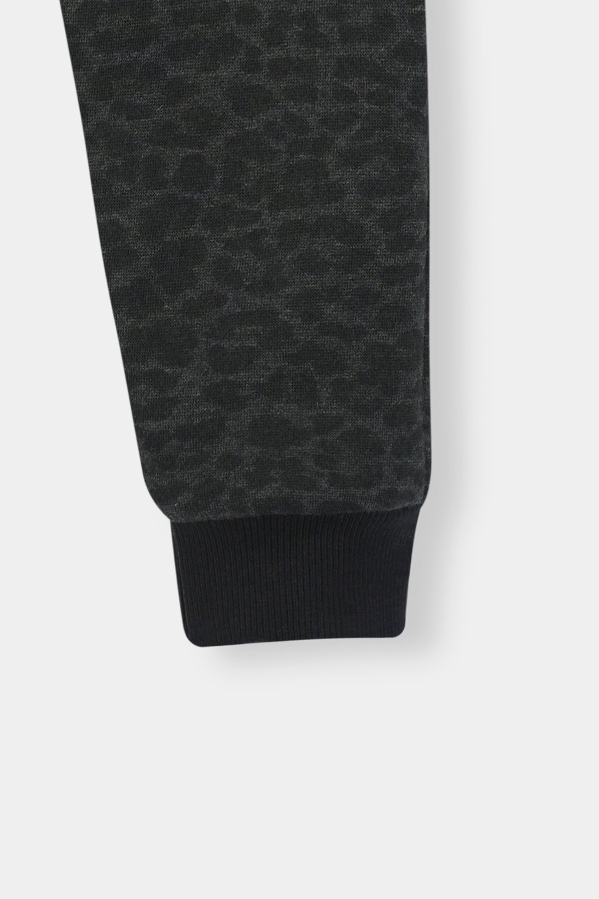 Boys Black Leopard Print Hoodie & Jogger Set